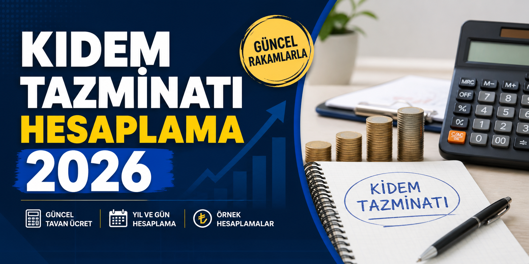 ChatGPT Image 4 May 2026 23 46 20 Kıdem Tazminatı Hesaplama 2026 — Tavan, Vergi, Örnek